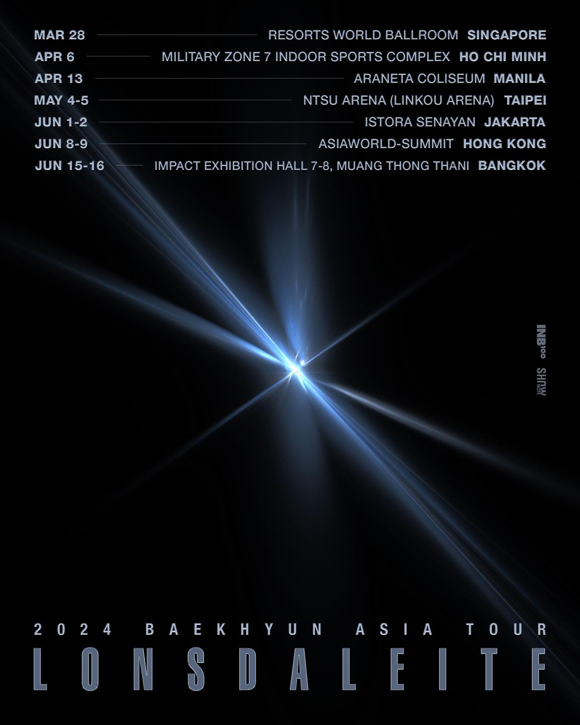 2024韓星來港演唱會 2024 BAEKHYUN ASIA TOUR [LONSDALEITE]
